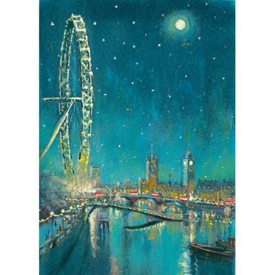 London by Moonlight - Personalised Christmas Cards